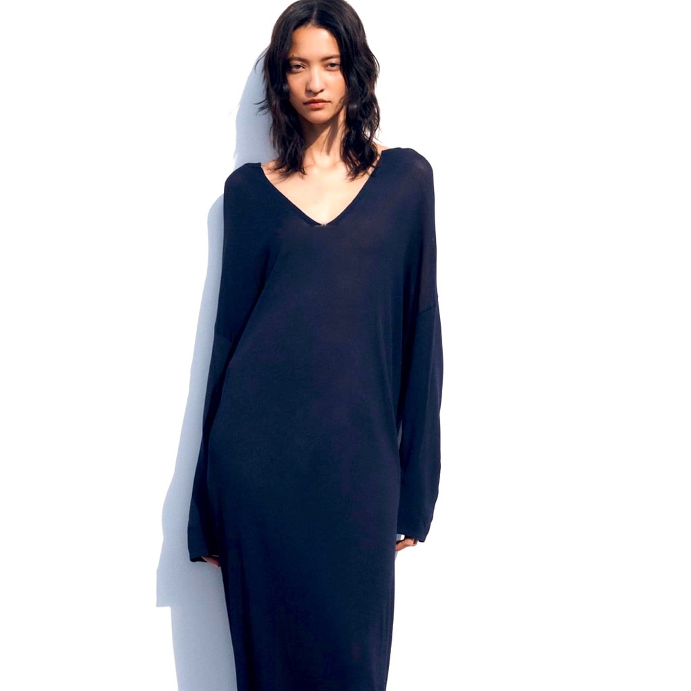Knit midi dress